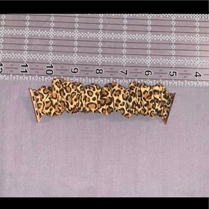 Cheetah print scrunchie watch band